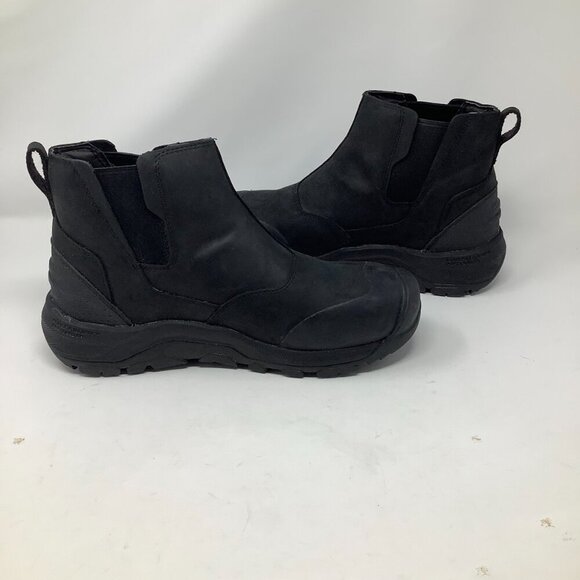 NEW Keen men's Revel IV Waterproof Chelsea boots size 10 43 black leather pullon - Picture 8 of 9